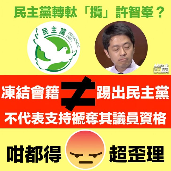 【假滅親、真包庇?】民主黨轉軚「攬」許智峯?