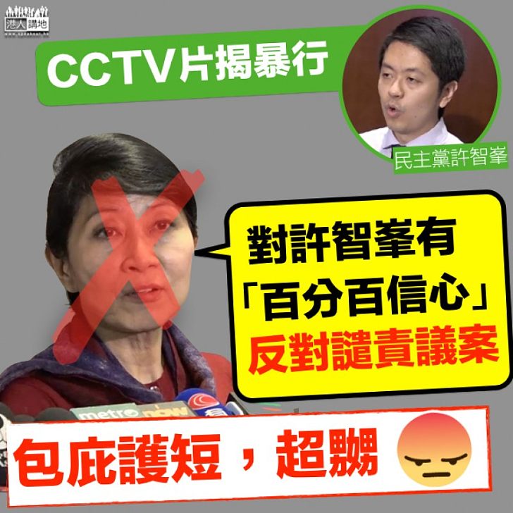 【包庇護短】毛孟靜：對許智峰100%有信心 反對譴責議案