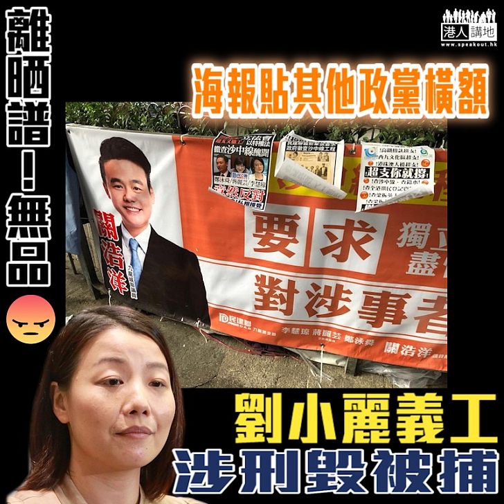 【查清查楚】劉小麗義工涉刑毀被捕