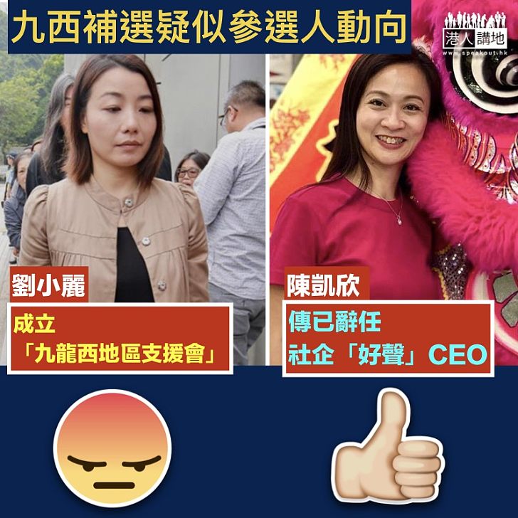 【參選人動向】九西補選疑似參選人動作頻頻 陳凱欣傳已卸任社企CEO