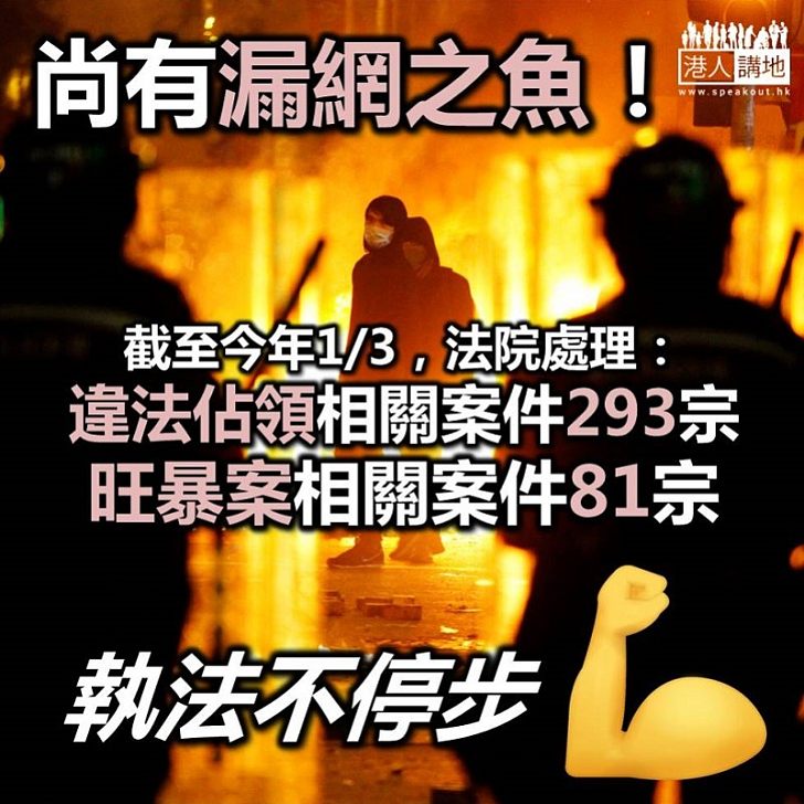 【尚可更多】司法機構：截至上月底已／正處理293宗「佔領」相關案件