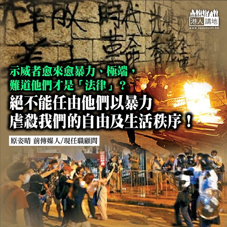 包庇暴力革命 等於自我虐殺