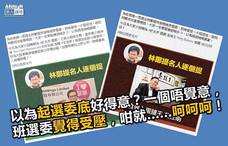 選委提名林鄭被起底 到底算唔算「恐嚇」？