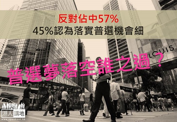 【讀者來稿】市民憂普選落空,誰之過?