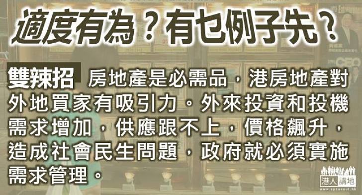 【適度有為】房地產須實施需求管理  雙辣招是必須