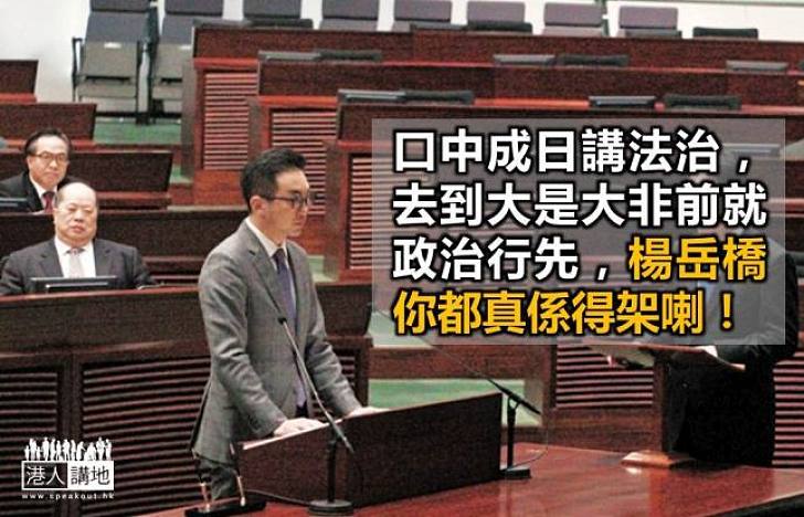 首開議事講明「玩政治」　仲有人覺得楊岳橋「理性」？